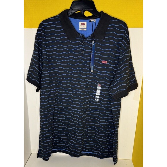 LEVIS Polo Shirt Mens Xlarge Cool Moisture Wicking Stretch Standard Fit Cotton - Picture 1 of 4